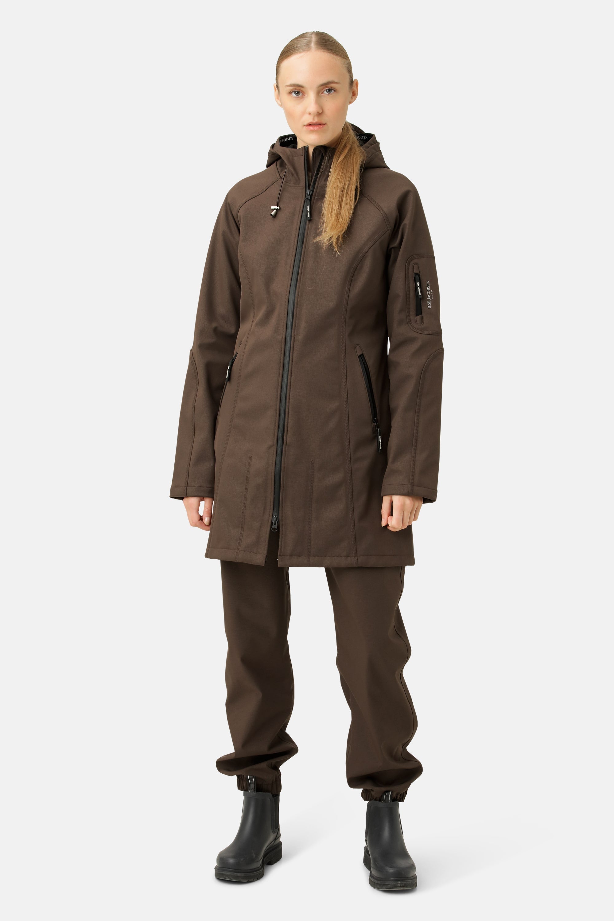 Softshell Raincoat - Chocolate Brown